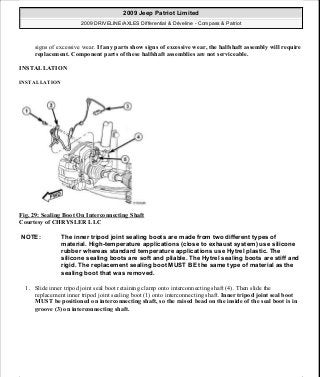 Manuales de reparaciones jeep compass y patriot limited 2007-2009