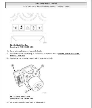 Manuales de reparaciones jeep compass y patriot limited 2007-2009