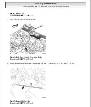 Manuales de reparaciones jeep compass y patriot limited 2007-2009