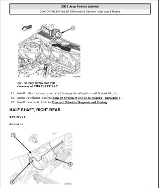 Manuales de reparaciones jeep compass y patriot limited 2007-2009