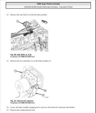 Manuales de reparaciones jeep compass y patriot limited 2007-2009