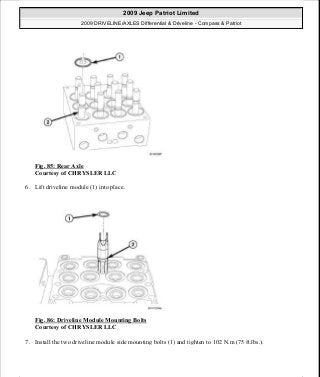 Manuales de reparaciones jeep compass y patriot limited 2007-2009