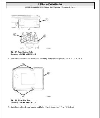 Manuales de reparaciones jeep compass y patriot limited 2007-2009