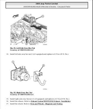 Manuales de reparaciones jeep compass y patriot limited 2007-2009
