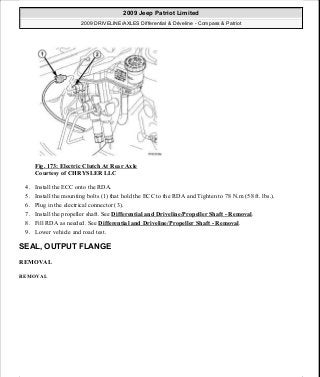 Manuales de reparaciones jeep compass y patriot limited 2007-2009