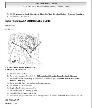 Manuales de reparaciones jeep compass y patriot limited 2007-2009