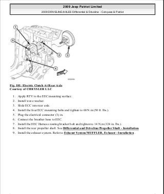 Manuales de reparaciones jeep compass y patriot limited 2007-2009