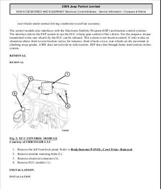 Manuales de reparaciones jeep compass y patriot limited 2007-2009