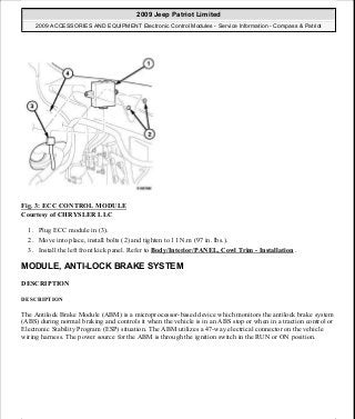 Manuales de reparaciones jeep compass y patriot limited 2007-2009