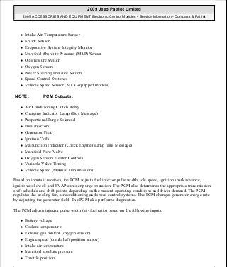 Manuales de reparaciones jeep compass y patriot limited 2007-2009