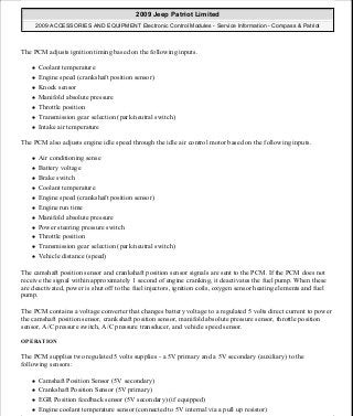 Manuales de reparaciones jeep compass y patriot limited 2007-2009