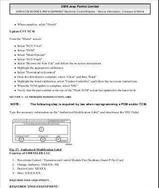 Manuales de reparaciones jeep compass y patriot limited 2007-2009