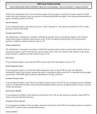 Manuales de reparaciones jeep compass y patriot limited 2007-2009