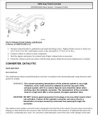 Manuales de reparaciones jeep compass y patriot limited 2007-2009
