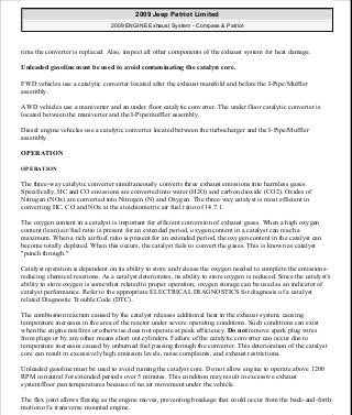 Manuales de reparaciones jeep compass y patriot limited 2007-2009