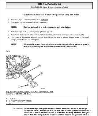Manuales de reparaciones jeep compass y patriot limited 2007-2009