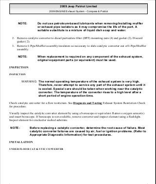 Manuales de reparaciones jeep compass y patriot limited 2007-2009