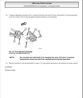 Manuales de reparaciones jeep compass y patriot limited 2007-2009
