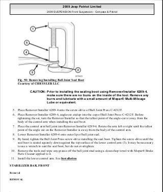 Manuales de reparaciones jeep compass y patriot limited 2007-2009