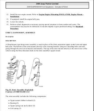 Manuales de reparaciones jeep compass y patriot limited 2007-2009