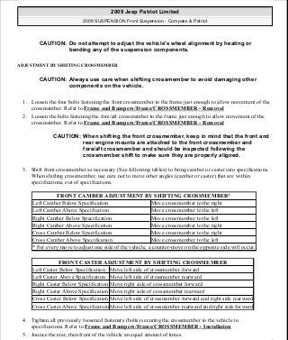 Manuales de reparaciones jeep compass y patriot limited 2007-2009