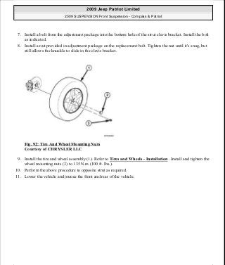 Manuales de reparaciones jeep compass y patriot limited 2007-2009