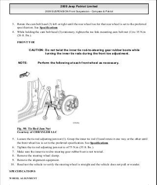 Manuales de reparaciones jeep compass y patriot limited 2007-2009