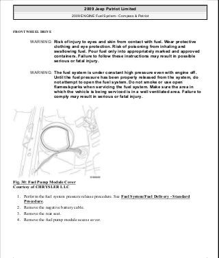 Manuales de reparaciones jeep compass y patriot limited 2007-2009