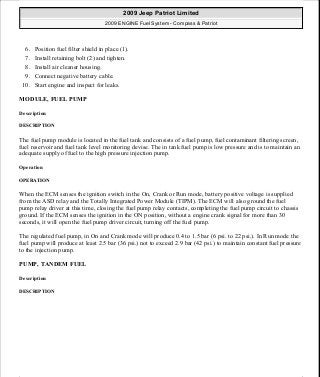 Manuales de reparaciones jeep compass y patriot limited 2007-2009