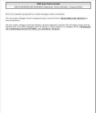 Manuales de reparaciones jeep compass y patriot limited 2007-2009