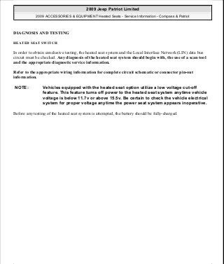 Manuales de reparaciones jeep compass y patriot limited 2007-2009