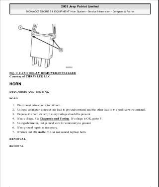 Manuales de reparaciones jeep compass y patriot limited 2007-2009
