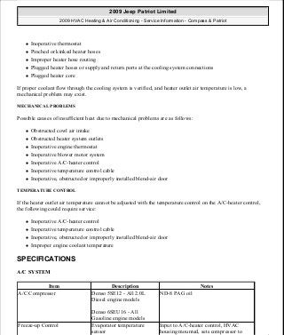 Manuales de reparaciones jeep compass y patriot limited 2007-2009