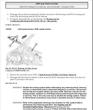 Manuales de reparaciones jeep compass y patriot limited 2007-2009