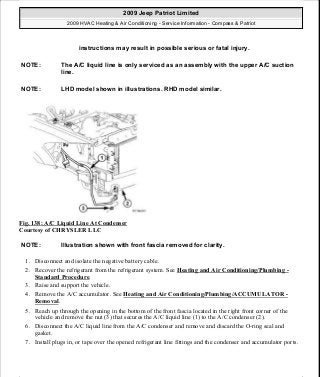 Manuales de reparaciones jeep compass y patriot limited 2007-2009