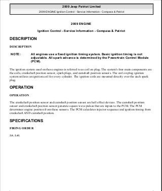 Manuales de reparaciones jeep compass y patriot limited 2007-2009