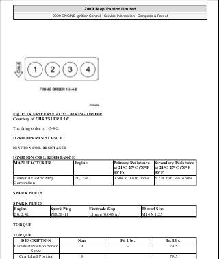 Manuales de reparaciones jeep compass y patriot limited 2007-2009
