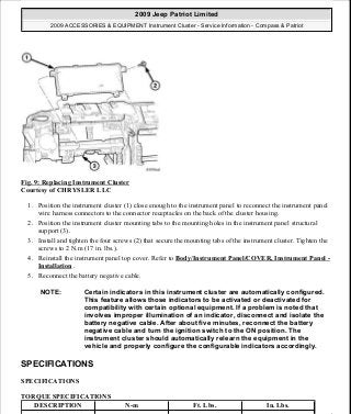 Manuales de reparaciones jeep compass y patriot limited 2007-2009