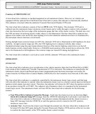 Manuales de reparaciones jeep compass y patriot limited 2007-2009