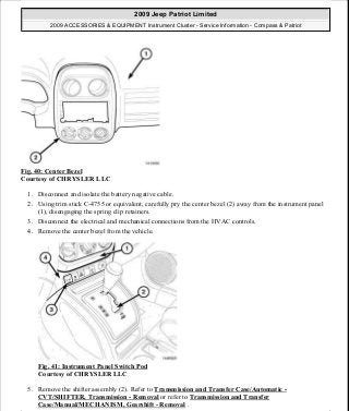 Manuales de reparaciones jeep compass y patriot limited 2007-2009