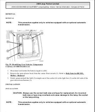Manuales de reparaciones jeep compass y patriot limited 2007-2009