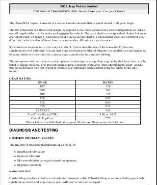Manuales de reparaciones jeep compass y patriot limited 2007-2009