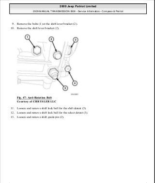 Manuales de reparaciones jeep compass y patriot limited 2007-2009