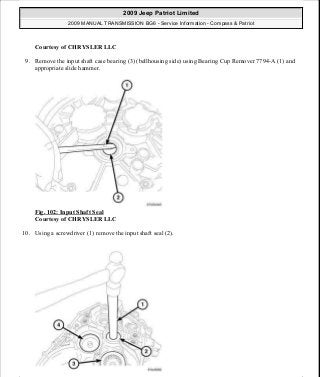 Manuales de reparaciones jeep compass y patriot limited 2007-2009