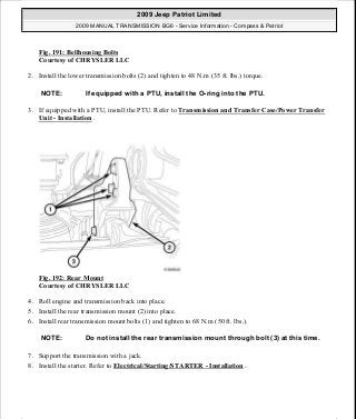 Manuales de reparaciones jeep compass y patriot limited 2007-2009