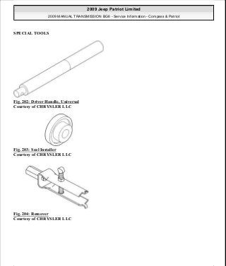 Manuales de reparaciones jeep compass y patriot limited 2007-2009