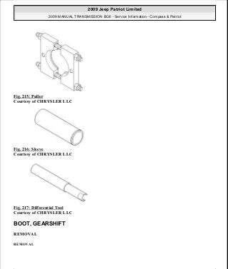 Manuales de reparaciones jeep compass y patriot limited 2007-2009