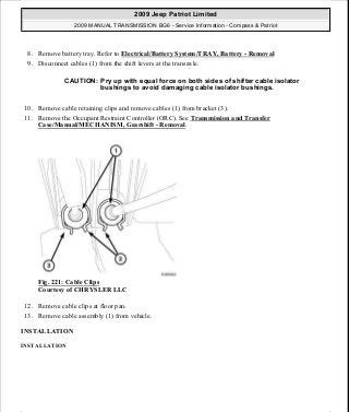 Manuales de reparaciones jeep compass y patriot limited 2007-2009