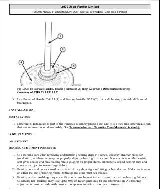 Manuales de reparaciones jeep compass y patriot limited 2007-2009