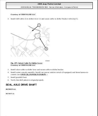 Manuales de reparaciones jeep compass y patriot limited 2007-2009